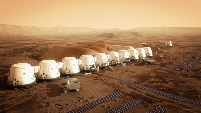 Mars One 2025 settlement