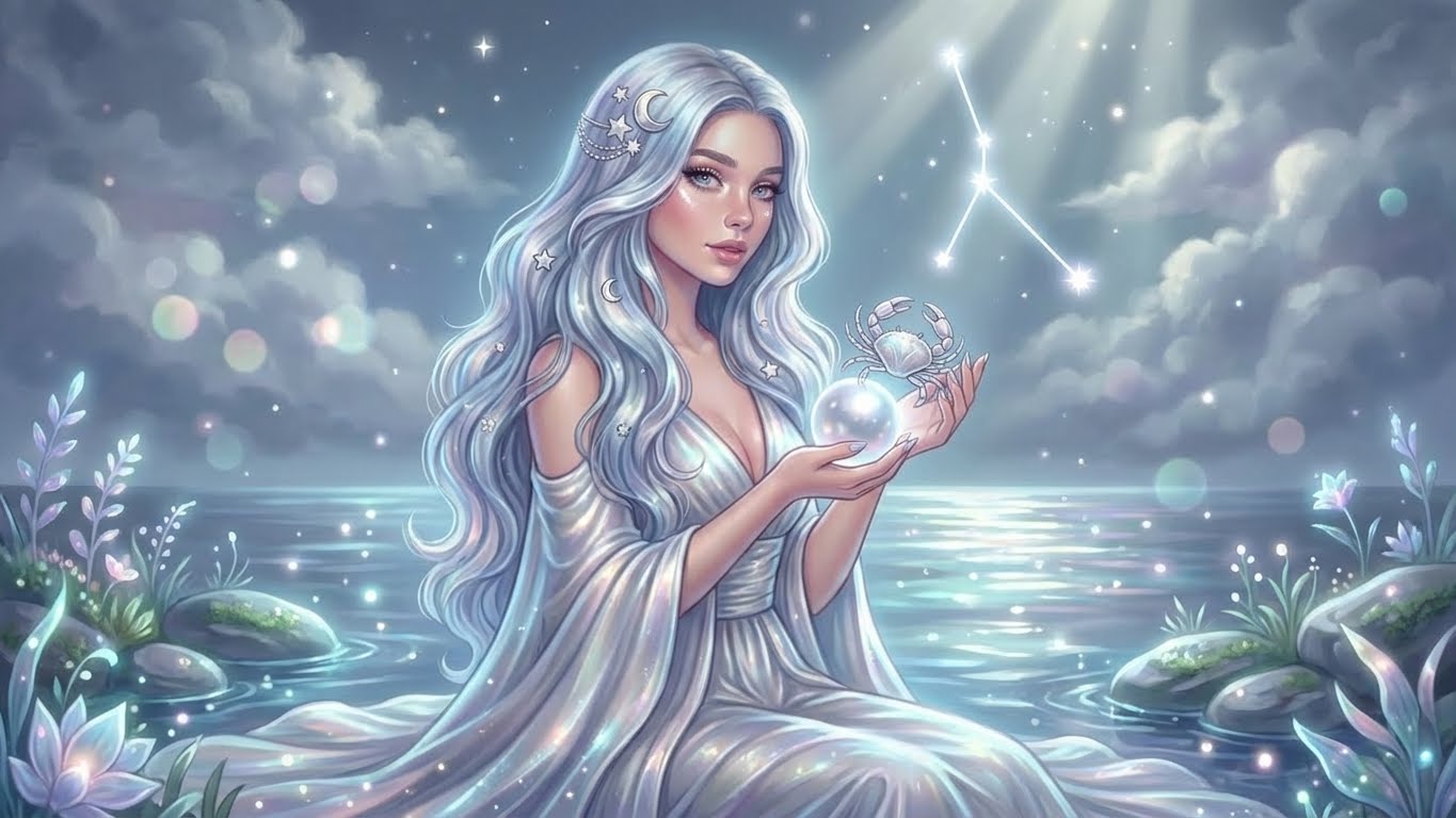 Խեցգետին կնոջ կերպար՝ լուսնի ֆոնին, հոգատար և զգացմունքային